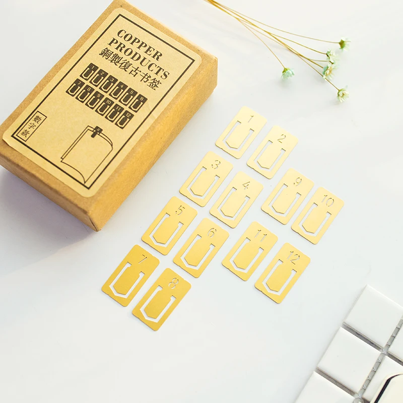 12 Pcs/lot Vintage Copper Book - Stationery Office Supply Store 评论和价格