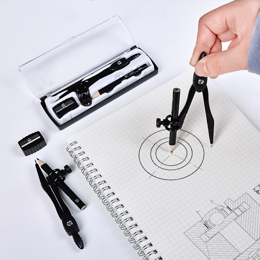 1Set Precision Student Compass - Compass Geometry Set 评论和价格