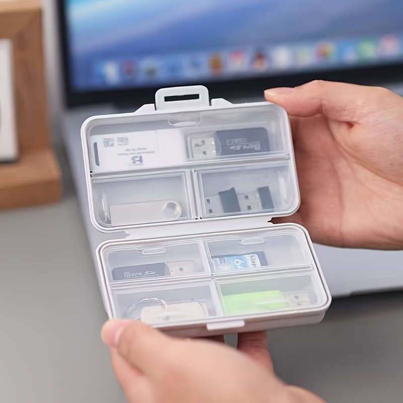 1PC USB Storage Box with Compa - Stationery Office Supply Store 评论和价格