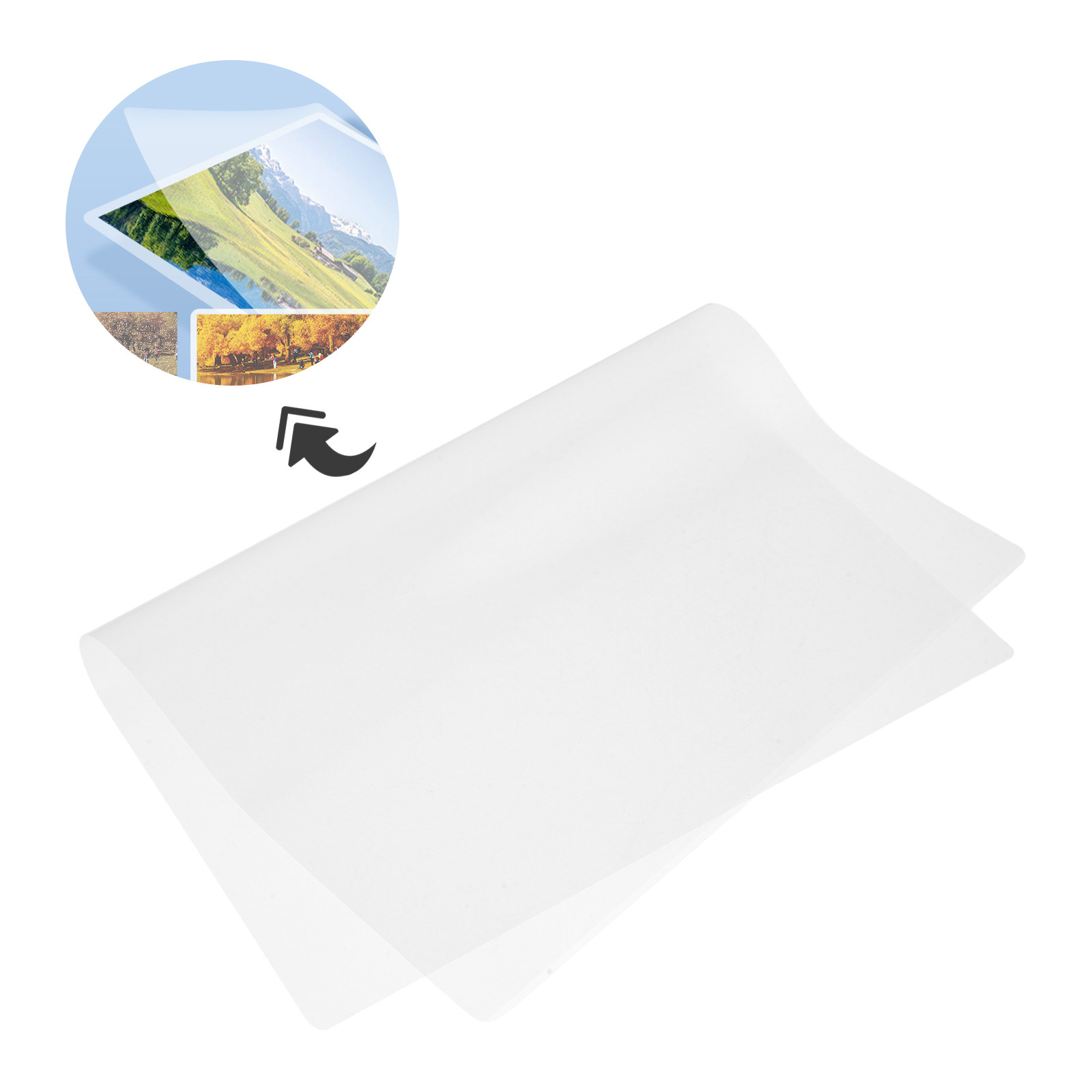 100Sheets Plastic Laminating P - Document Laminator Pouch 评论和价格