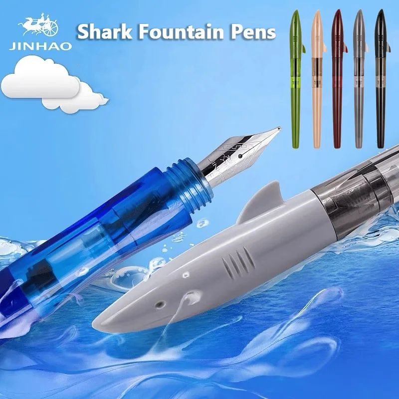 Jinhao Cute Shark Fountain Pen - Stationery Supplies Business 评论和价格
